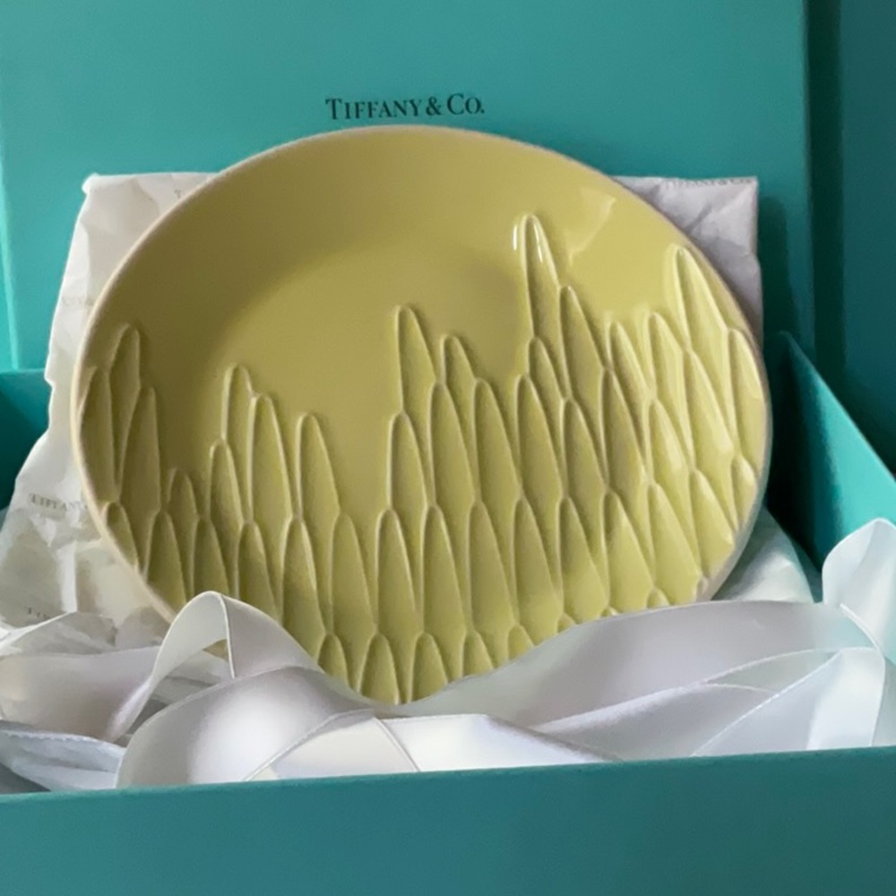 🌻TIFFANY & CO. FLORA & FAUNA SUNFLOWER PLATE 🌻 NWT 🌻